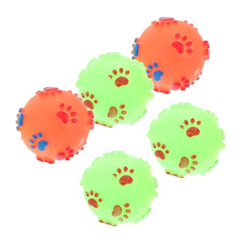 HOUDERCO 5 Stück Klingende Haustierspielzeugball Bälle Für Hunde Kleiner Hundeball Hündchen Welpe Hundespielzeug Lustig Quietschend Hundesachen Sound- Für Haustiere HOUDERCO 5 Stück Klingende Haustierspielzeugball Bälle Für Hunde Kleiner Hundeball Hündchen Welpe Hundespielzeug Lustig Quietschend Hundesachen Sound- Für Haustiere von HOUDERCO