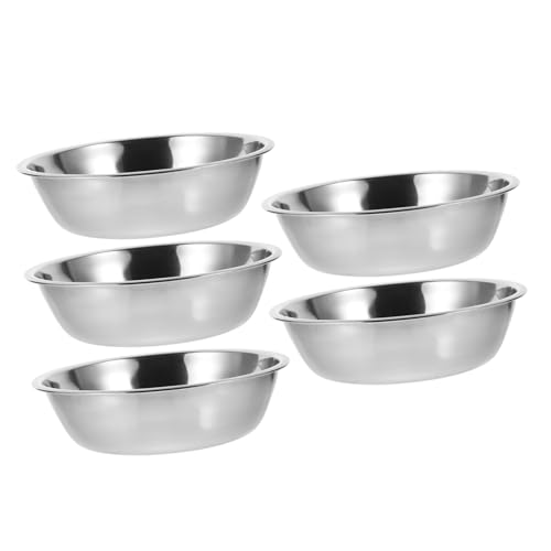 HOUDERCO 5stücke Hundefutter Schüssel Aus Edelstahl rutschfeste Futter Schale Für Puppy Einfache Reinigung Haustier Futternapf Stabiler Boden Für Katzen HOUDERCO 5stücke Hundefutter Schüssel Aus Edelstahl rutschfeste Futter Schale Für Puppy Einfache Reinigung Haustier Futternapf Stabiler Boden Für Katzen von HOUDERCO