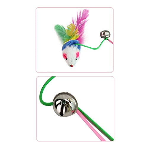 HOUDERCO 5Stücke Plüschmaus Katzen Teaser Trainingsstab für Katzen Interaktives und Lustiges mit Glocken für Katzenspaß Zufällige HOUDERCO 5Stücke Plüschmaus Katzen Teaser Trainingsstab für Katzen Interaktives und Lustiges mit Glocken für Katzenspaß Zufällige von HOUDERCO