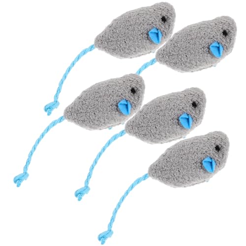 HOUDERCO 5pcs Plush Mouse -geformte Spielzeuge Kauen Kauen Spielzeug Haustier Interaktives Spielzeug Katzenversorgung HOUDERCO 5pcs Plush Mouse -geformte Spielzeuge Kauen Kauen Spielzeug Haustier Interaktives Spielzeug Katzenversorgung von HOUDERCO