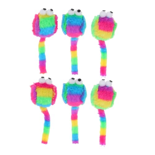 HOUDERCO 6 Stück Plüsch katzenminze Katzen Set Katzenspielzeug mit Katzenminze interaktives Kätzchen Kätzchenspielzeug für Wohnungskatzen Mausspielzeug HOUDERCO 6 Stück Plüsch katzenminze Katzen Set Katzenspielzeug mit Katzenminze interaktives Kätzchen Kätzchenspielzeug für Wohnungskatzen Mausspielzeug von HOUDERCO