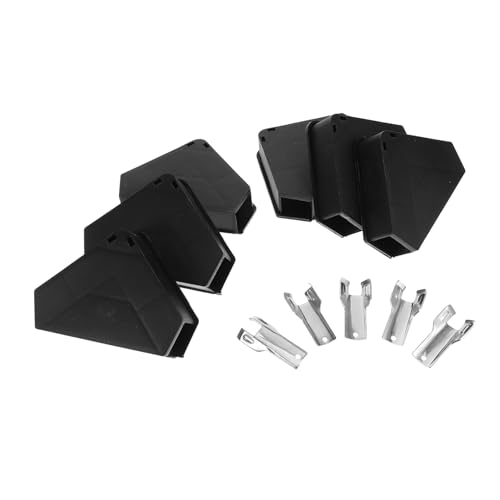 HOUDERCO 6 Stück Teiliges Triangular Mäuseköderstation mit Metallverschluss Wiederverwendbare Kunststoff Rattenbox für Innen und Außenanwendungen von HOUDERCO
