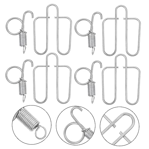 HOUDERCO 6Sätze Kaninchenkäfig Federhaken Türsicherungen für Haustierkäfige für Hühner und Langlebig und Rostfrei Einfache Handhabung mit Zugring Design HOUDERCO 6Sätze Kaninchenkäfig Federhaken Türsicherungen für Haustierkäfige für Hühner und Langlebig und Rostfrei Einfache Handhabung mit Zugring Design von HOUDERCO