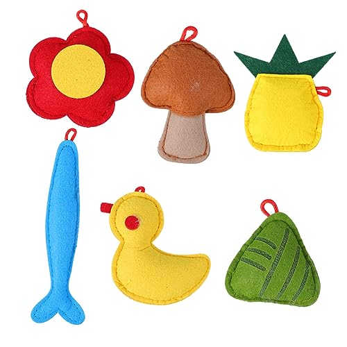 HOUDERCO 6Stücke Teiliges Katzenminze Interaktives Katzenspielzeug mit Kreativen Cartoon Designs für Katzen und Kätzchen Fördert und Interaktion Sicheres und Langlebiges von HOUDERCO
