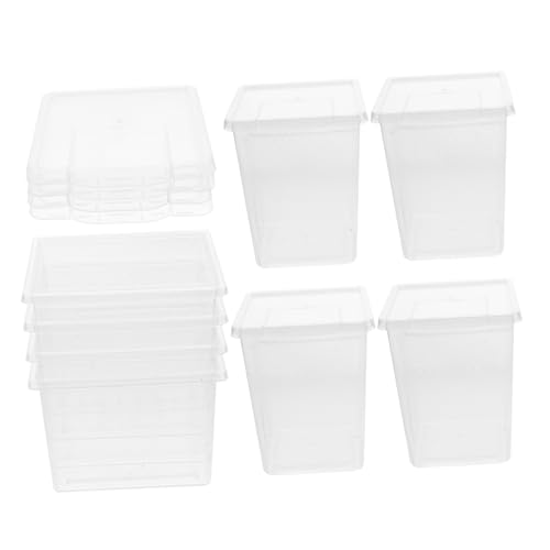 HOUDERCO 8Stücke Teiliges Reptilien Fütterungszubehör Transparenter Keeper Praktischer Spinnenkäfig mit Atmungsaktivem Design für Haustiere für Terrarien und Reptilienhaltung HOUDERCO 8Stücke Teiliges Reptilien Fütterungszubehör Transparenter Keeper Praktischer Spinnenkäfig mit Atmungsaktivem Design für Haustiere für Terrarien und Reptilienhaltung von HOUDERCO