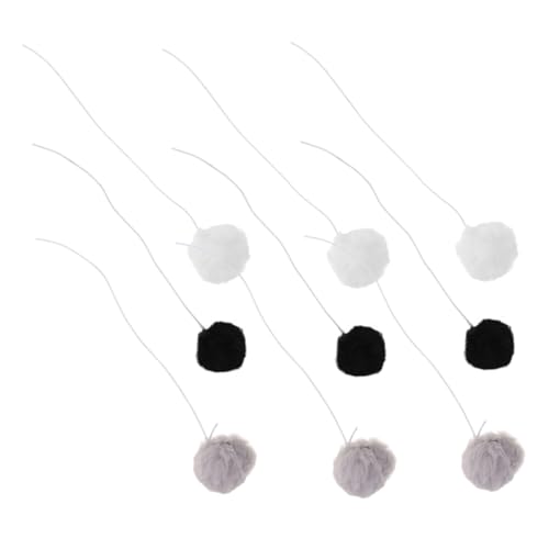 HOUDERCO 9 Stück Katzenkratzbaum-plüschball Neckender Ball Katze Necken Spielzeugball Haustierjagdspielzeug Kleine Spielzeuge Innen Interaktives Kätzchenspielzeug Elastisches Seil HOUDERCO 9 Stück Katzenkratzbaum-plüschball Neckender Ball Katze Necken Spielzeugball Haustierjagdspielzeug Kleine Spielzeuge Innen Interaktives Kätzchenspielzeug Elastisches Seil von HOUDERCO