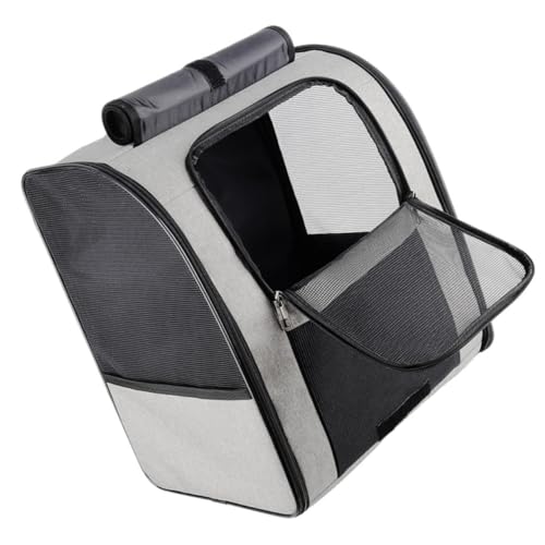 HOUDERCO Atmungsaktiver Katzen Rucksack Praktische Tragetasche für Haustiere mit Großer Kapazität für Reisen und Ausflüge aus Hochwertigem Umweltfreundlichem Material von HOUDERCO