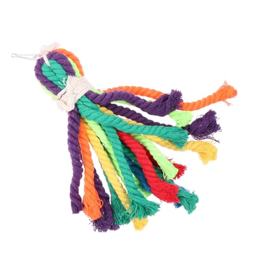 HOUDERCO Baumwollseilschnur für Vögel Papageien Kauspielzeug Hängespielzeug für Nymphensittiche und Sittiche Sicheres Vogel Nagespielzeug in Zufälligen Farben HOUDERCO Baumwollseilschnur für Vögel Papageien Kauspielzeug Hängespielzeug für Nymphensittiche und Sittiche Sicheres Vogel Nagespielzeug in Zufälligen Farben von HOUDERCO