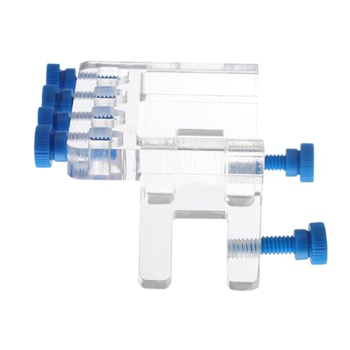 HOUDERCO Schlauchbefestigungsgestell Rohrklemme Acryl Aquarium-Clip Für Dosierpumpe 4 Schlitze Max. 15 Mm Dicke von HOUDERCO