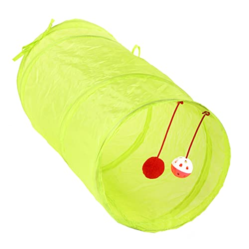 HOUDERCO Faltbarer Katzentunnel aus Raschelpapier für Haustiere für Katzen Fluoreszierend Grün Fördert Bewegung und Stress für Spaß HOUDERCO Faltbarer Katzentunnel aus Raschelpapier für Haustiere für Katzen Fluoreszierend Grün Fördert Bewegung und Stress für Spaß von HOUDERCO