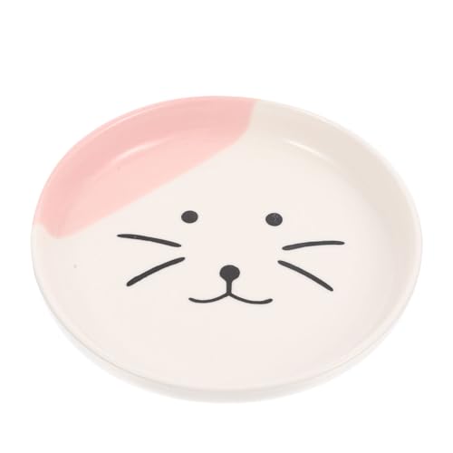 HOUDERCO Flacher Katzennapf aus Keramik Rutschfester Futterteller für Katzen Komfortable Futterschüssel für Haustiere zu Reinigen für Futter und Wasser Modisches Design HOUDERCO Flacher Katzennapf aus Keramik Rutschfester Futterteller für Katzen Komfortable Futterschüssel für Haustiere zu Reinigen für Futter und Wasser Modisches Design von HOUDERCO