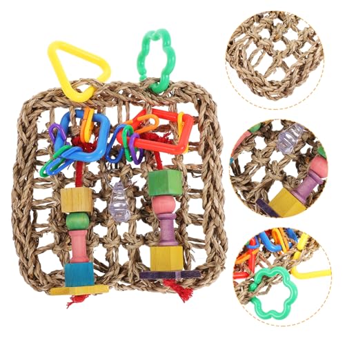 HOUDERCO Papageien Spielzeug Vogel Kauspielzeug Biss Spielzeug Vogel Käfig Zubehör von HOUDERCO
