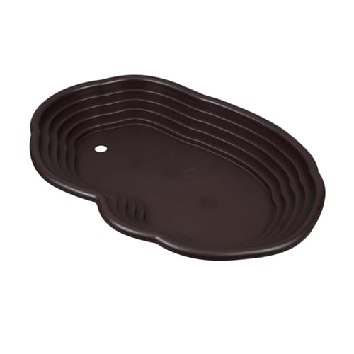 HOUDERCO Große Schildkröten Badewanne mit Rampe Reptilien Wassernapf Vielseitiges Zubehör für Schildkrötenlebensräume Geräumiges Design Langlebig und Dekorativ für Bartagamen HOUDERCO Große Schildkröten Badewanne mit Rampe Reptilien Wassernapf Vielseitiges Zubehör für Schildkrötenlebensräume Geräumiges Design Langlebig und Dekorativ für Bartagamen von HOUDERCO