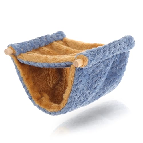 HOUDERCO Hängende Hängematte für Kleintiere und Sicheres Meerschweinchenbett für Hamster Chinchillas und Andere Kleine Haustiere von HOUDERCO