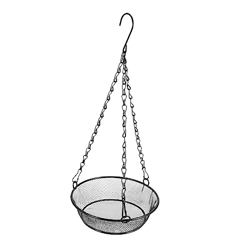 HOUDERCO Hängende Vogelzufuhr Aus Eisen Mit Kette Dekorativer Futterhalter Für Vögel Pflanzgefäß Und Futterstation Im Garten Runder Tisch Aus Eisen Für Vogelfutter Und Pflanzenpflege HOUDERCO Hängende Vogelzufuhr Aus Eisen Mit Kette Dekorativer Futterhalter Für Vögel Pflanzgefäß Und Futterstation Im Garten Runder Tisch Aus Eisen Für Vogelfutter Und Pflanzenpflege von HOUDERCO