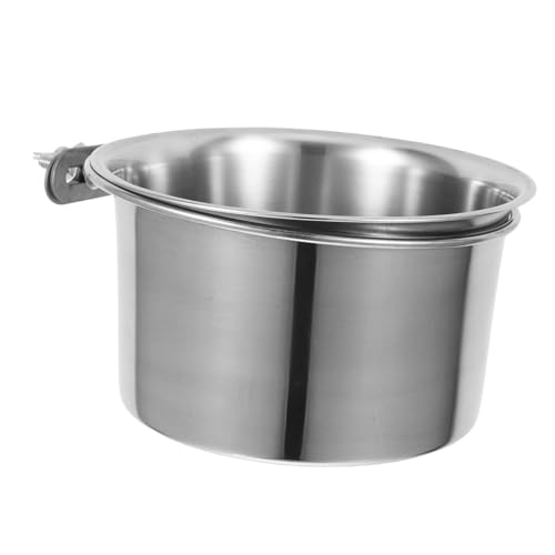 HOUDERCO Hängender Hundenapf Groß Erhöhte Hundenäpfe Haustier Hundekäfig Wassernapf Schüssel Futterspender Hundenapf Mit Halterung Mittel Montieren Rostfreier Stahl Silver HOUDERCO Hängender Hundenapf Groß Erhöhte Hundenäpfe Haustier Hundekäfig Wassernapf Schüssel Futterspender Hundenapf Mit Halterung Mittel Montieren Rostfreier Stahl Silver von HOUDERCO