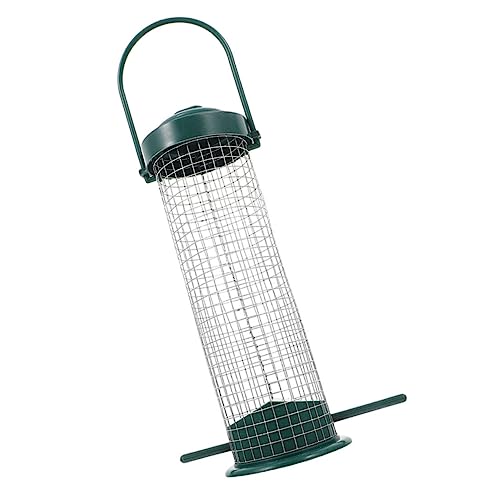 HOUDERCO Hängender Vogelzuführer Für Außenbereich Grüner Vogelfutterspender Für Wilde Vögel Wetterfest Und Perfektes Zubehör Für Garten Und Terrasse von HOUDERCO