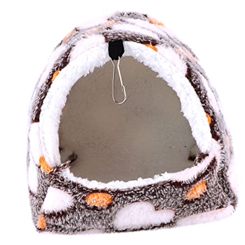 HOUDERCO Hängendes Hamsterbett aus Baumwolle mit Haken Winterwarme Hängematte für Kleintiere für Zwerghamster Frettchen und Ratten Gemütliches Spiel HOUDERCO Hängendes Hamsterbett aus Baumwolle mit Haken Winterwarme Hängematte für Kleintiere für Zwerghamster Frettchen und Ratten Gemütliches Spiel von HOUDERCO