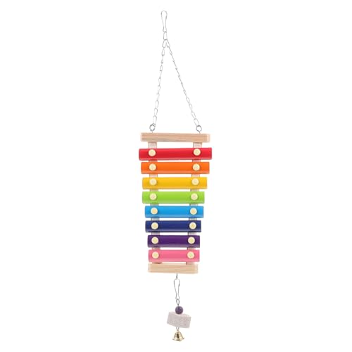HOUDERCO Hängendes Papageienspielzeug Sicheres Und Langlebiges Spielzeug Für Sittiche Und Nymphensittiche Farbenfrohes Kauspielzeug Für Vögel Aktivität Und Gesundheit von HOUDERCO