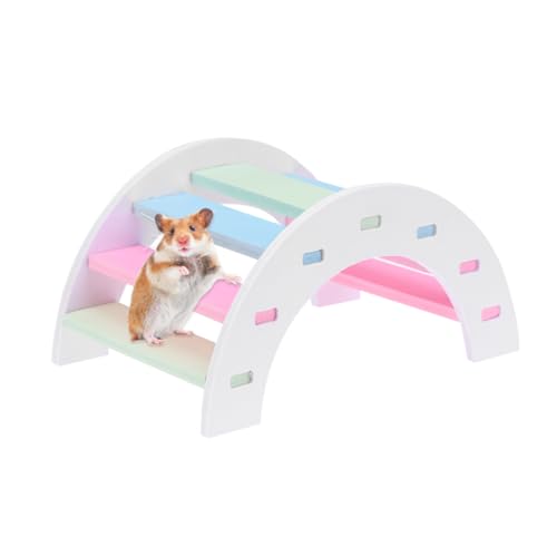 HOUDERCO Fünffarbige Hamsterbrücke Niedliches Spielzeug Für Kleine Tiere Kletter Und Spielaccessoire Für Käfige Für Hamster Meerschweinchen Und Andere Kleintiere von HOUDERCO