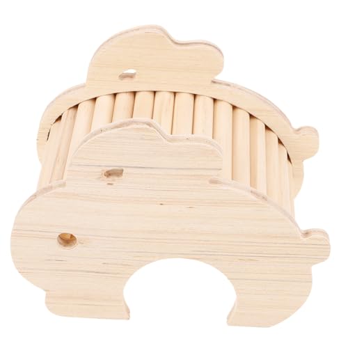 HOUDERCO Hamster-Kaninchen-Hütte Hundespielzeug coop Heu Hamster käfig Hamster cage Hasenstall Hamster Schlafplatz Käfig-Eichhörnchen-Versteck Hamster -Versteck hölzern von HOUDERCO