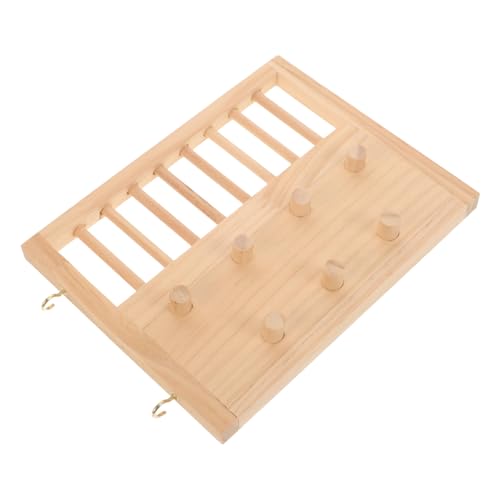 HOUDERCO Hamster Kletterspielzeug aus Naturholz Kletterleiter für Hamster Meerschweinchen und Chinchillas für Käfige und Spielbereiche Fördert Bewegung und Unterhaltung von HOUDERCO
