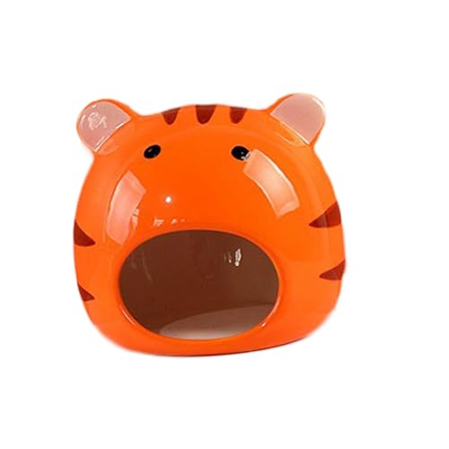 HOUDERCO Hamster Nest Keramik Dekoratives Hamsterversteck Sicheres Schlafhaus für Hamster und Chinchillas Entzückendes Haustierhaus Komfortable Rückzugsmöglichkeit für Kleine von HOUDERCO