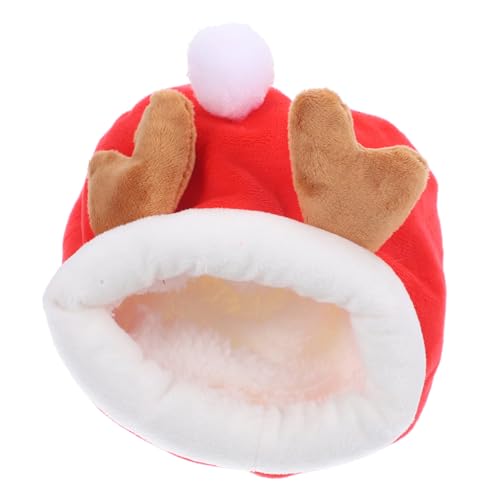 HOUDERCO Hamster Nest Winter Warmes für Kleine Haustiere Wie Meerschweinchen und Eichhörnchen Langlebiges Kuschelbett zum Ausruhen und Schlafen Rötlich Großes Modell HOUDERCO Hamster Nest Winter Warmes für Kleine Haustiere Wie Meerschweinchen und Eichhörnchen Langlebiges Kuschelbett zum Ausruhen und Schlafen Rötlich Großes Modell von HOUDERCO