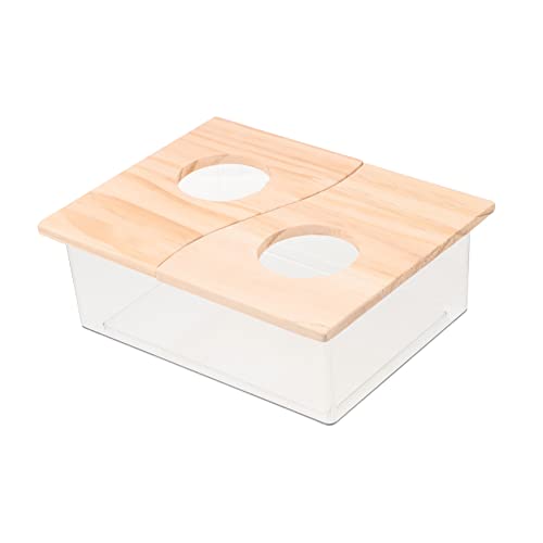 HOUDERCO Hamster Sandbad Behälter mit Deckel Hamster Toilette Transparentes Design Multifunktional als Badewanne und Urinbecken für Kleine Haustiere HOUDERCO Hamster Sandbad Behälter mit Deckel Hamster Toilette Transparentes Design Multifunktional als Badewanne und Urinbecken für Kleine Haustiere von HOUDERCO