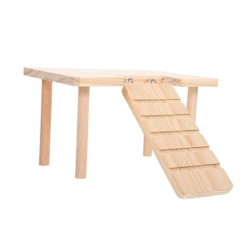 HOUDERCO Hamster Spielzeugkäfig aus Holz mit Dekorativer Rampe für Meerschweinchen Multifunktionale für Chinchillas Fördert Bewegung und Koordination Förmige Bauweise HOUDERCO Hamster Spielzeugkäfig aus Holz mit Dekorativer Rampe für Meerschweinchen Multifunktionale für Chinchillas Fördert Bewegung und Koordination Förmige Bauweise von HOUDERCO