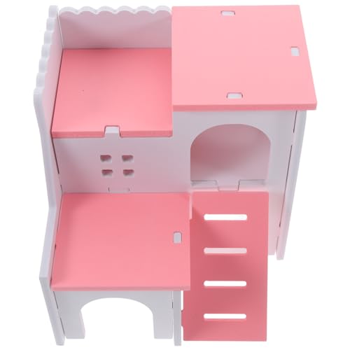 HOUDERCO Hamsterhaus Bett Kleintier Versteck Hütte Für Hamster Spielspielzeug Plattform Nest Haustier Spielzeug Mittelmeer von HOUDERCO