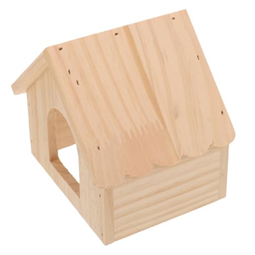 HOUDERCO Hamsterhaus aus Holz Hamster Ruhehaus für Kleintiere als Spielplatz und Schlafplatz für Hamster Meerschweinchen Frettchen und Andere Kleintiere Robust HOUDERCO Hamsterhaus aus Holz Hamster Ruhehaus für Kleintiere als Spielplatz und Schlafplatz für Hamster Meerschweinchen Frettchen und Andere Kleintiere Robust von HOUDERCO