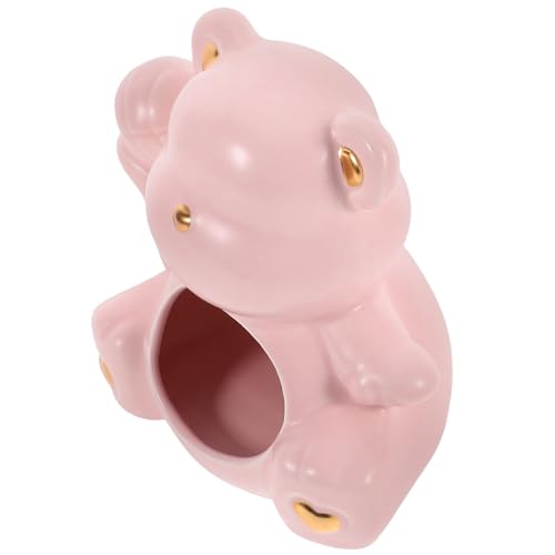 HOUDERCO Keramik Hamsterhaus Hamsterversteck Nest Kleintierversteck Für Hamsterkäfig Cartoon Design Sicheres Spiel Und Schlafort Für Kleine Haustiere von HOUDERCO