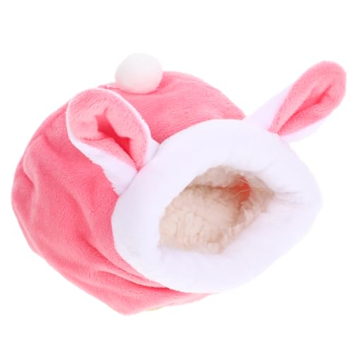 HOUDERCO Hamsterversteck für Kleine Haustiere Gemütliches Hamsterbett Warmes und Winddichtes Nest Waschbar für Hamster Ratten und Andere Kleintiere Optimaler Schlafkomfort von HOUDERCO