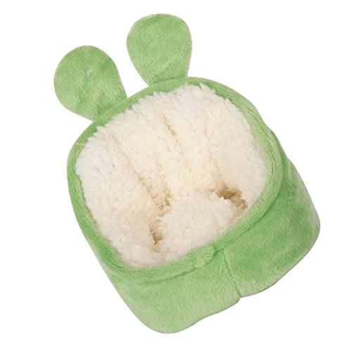 HOUDERCO Haustier Bett für Kleine Warmes Plüsch Nest für Hamster und Meerschweinchen Gemütlicher Schlafplatz im Winter Farblich Zufällig und Sicher von HOUDERCO