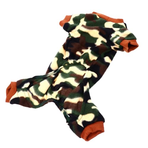 HOUDERCO Haustier Pyjama Overall für Winter Warmes Plüschkostüm Gemütliche Bekleidung Männlich Weiblich für Kälte für Camouflage Design HOUDERCO Haustier Pyjama Overall für Winter Warmes Plüschkostüm Gemütliche Bekleidung Männlich Weiblich für Kälte für Camouflage Design von HOUDERCO