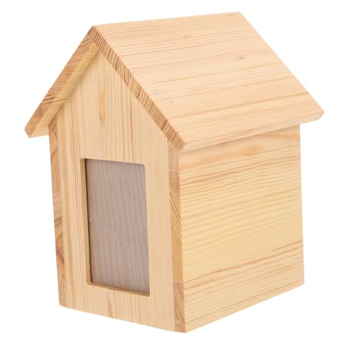 HOUDERCO Tiere Gedenkbox Aus Holz Für Haustiere Tierurne Zur Aufbewahrung Von Asche Personalisierbare Erinnerungsbox Für Hunde Und Katzen Stilvolles Design Für Trauerbewältigung von HOUDERCO