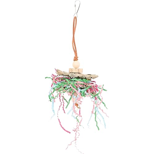 HOUDERCO Haustier Vogel Hängespielzeug Papagei Kauspielzeug Hängespielzeug Papagei Spielzeug Vogelkäfig Zubehör HOUDERCO Haustier Vogel Hängespielzeug Papagei Kauspielzeug Hängespielzeug Papagei Spielzeug Vogelkäfig Zubehör von HOUDERCO