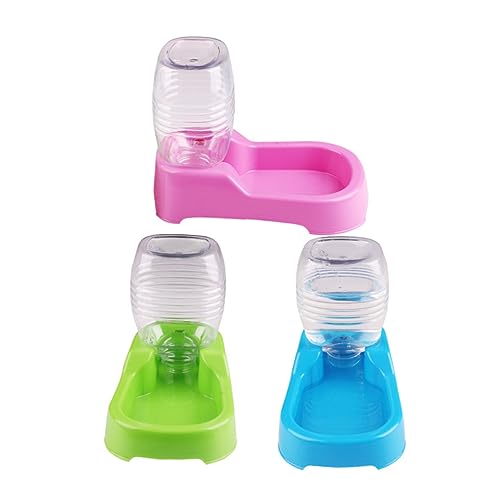 HOUDERCO Haustier Wasserspender für Hunde und Welpen Rutschfester Wassernapf Grün Umweltfreundliches Design für Zuhause und Unterwegs von HOUDERCO