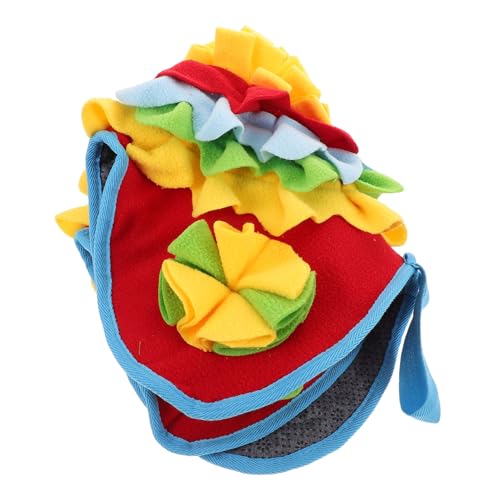 HOUDERCO Haustier -riechtrainingstecke Welpenversorgung Schnüffelspielzeug Schnüffelmatte Hundezubehör Schnüffelmatte Für Haustiere Haustier-Pads Futtermatten Tiermatte Polarfleece von HOUDERCO