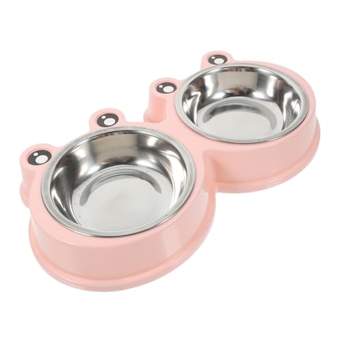 HOUDERCO Haustiernapf katzenfutter Katzennahrung Haustier Futterschale Tierfutterschüssel Tiertrinknapf Hundenapf katzennäpfe aus Edelstahl süße Katzenschalen erhöhte Haustiernäpfe Abs Rosa HOUDERCO Haustiernapf katzenfutter Katzennahrung Haustier Futterschale Tierfutterschüssel Tiertrinknapf Hundenapf katzennäpfe aus Edelstahl süße Katzenschalen erhöhte Haustiernäpfe Abs Rosa von HOUDERCO