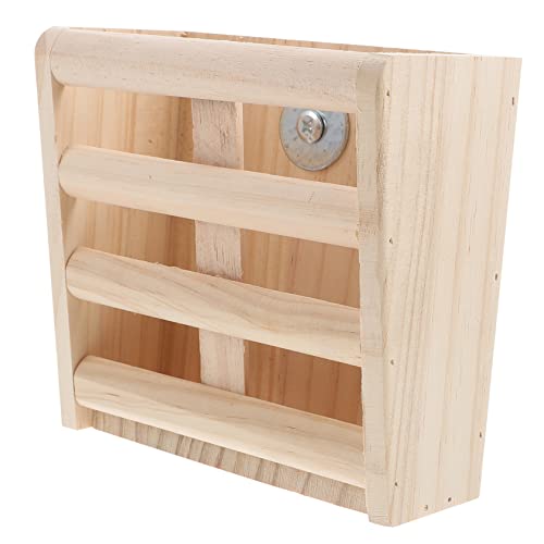 HOUDERCO Heu Rack aus Holz Futterspender für Kleintiere und Langlebiges Kaninchenkäfig Zubehör Fixierbar im Käfig für Hasen Meerschweinchen HOUDERCO Heu Rack aus Holz Futterspender für Kleintiere und Langlebiges Kaninchenkäfig Zubehör Fixierbar im Käfig für Hasen Meerschweinchen von HOUDERCO