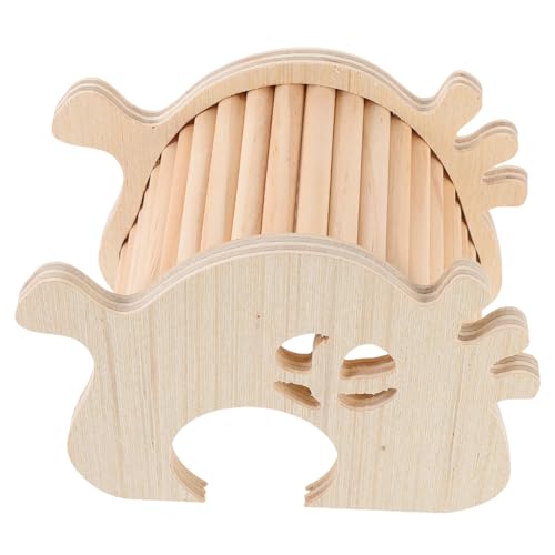 HOUDERCO Holz Hamsterhaus Mit Kletterleiter Langlebiges Hamsterversteck Für Kleintiere Rückzugsort Für Hamster Zwerghamster HOUDERCO Holz Hamsterhaus Mit Kletterleiter Langlebiges Hamsterversteck Für Kleintiere Rückzugsort Für Hamster Zwerghamster von HOUDERCO