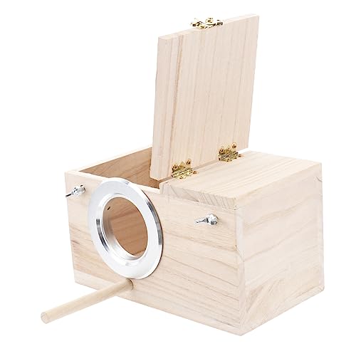 HOUDERCO Holz Nistkasten für Wildvögel mit Fensteröffnung Kleines Vogelhaus für Vogelbeobachtung und Fütterung für Singvögel Wie und Schützt vor HOUDERCO Holz Nistkasten für Wildvögel mit Fensteröffnung Kleines Vogelhaus für Vogelbeobachtung und Fütterung für Singvögel Wie und Schützt vor von HOUDERCO
