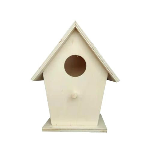 HOUDERCO Holz Vogelhaus DIY Nistkasten für im Freien Hängende Holz Vogelhaus Dekoration Holzfarbe für Gartenvögel Beobachtung und Nistmöglichkeiten HOUDERCO Holz Vogelhaus DIY Nistkasten für im Freien Hängende Holz Vogelhaus Dekoration Holzfarbe für Gartenvögel Beobachtung und Nistmöglichkeiten von HOUDERCO
