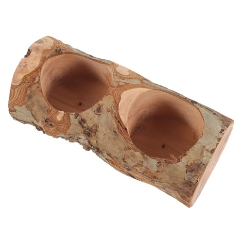 HOUDERCO Holzhamsterschale Horizontaler Futternapf mit Fächern Kleiner Holznapf für Haustiere und Langlebig für Hamster und Meerschweinchen Natürliche HOUDERCO Holzhamsterschale Horizontaler Futternapf mit Fächern Kleiner Holznapf für Haustiere und Langlebig für Hamster und Meerschweinchen Natürliche von HOUDERCO