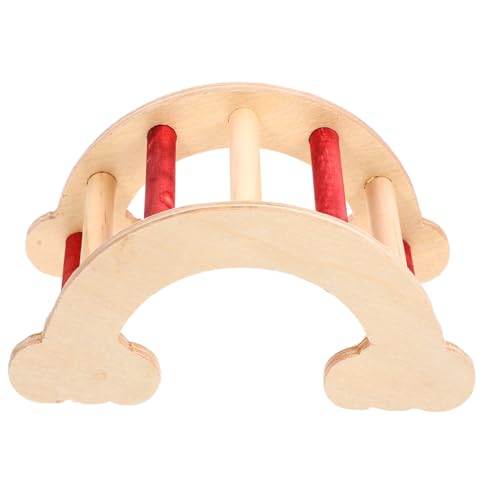 HOUDERCO Holzleiter für Hamster und Kleintiere Multifunktionale Spielzeugleiter mit Dekorativem Design für Käfige und Spielbereiche aus Natürlichem Material Langlebig HOUDERCO Holzleiter für Hamster und Kleintiere Multifunktionale Spielzeugleiter mit Dekorativem Design für Käfige und Spielbereiche aus Natürlichem Material Langlebig von HOUDERCO