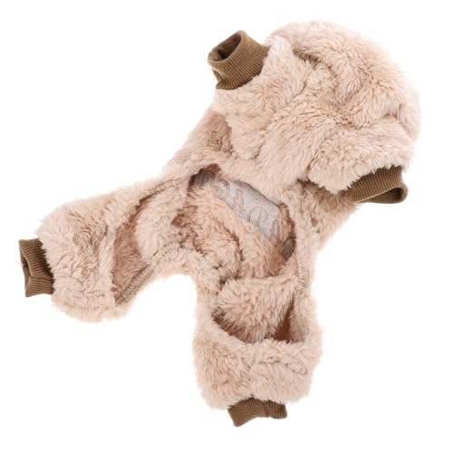 HOUDERCO Hundepullover Für Winter Hundemantel Warm Und Atmungsaktiv Winddicht Mit Kragen Für Kleine Bis Mittlere Hunde Maschinenwaschbar von HOUDERCO