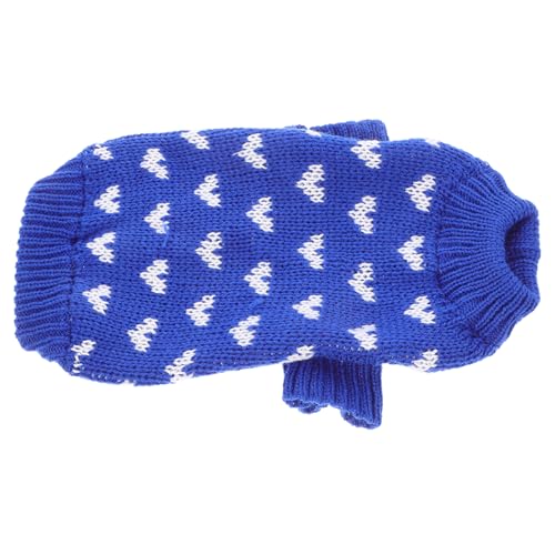 HOUDERCO Hundepullover Mit Herzmuster Für Kleine Hunde Warmes Bequemes Strickdesign Für Winter Für Haustiere Xs Gemütliche Hunde-Kleidung Für Alltag von HOUDERCO