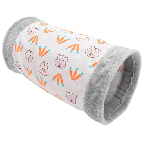 HOUDERCO Kaninchen Spieltunnel für Kleintiere Komfortabler Tunnel für Hamster und Zwergkaninchen Faltbar für Reisen aus Langlebigem Material Verbessert das Haustierleben von HOUDERCO